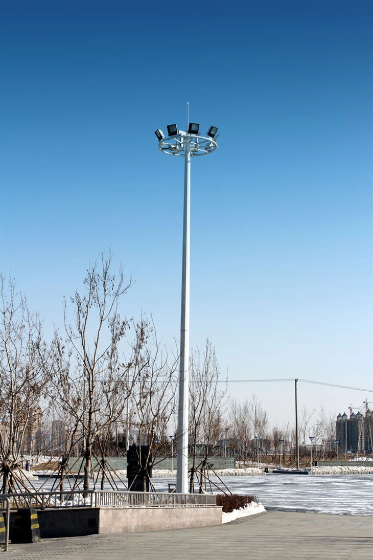 China Manufacturer Good Quality Galvanized High Mast Light For Stadium Outdoor Lighting