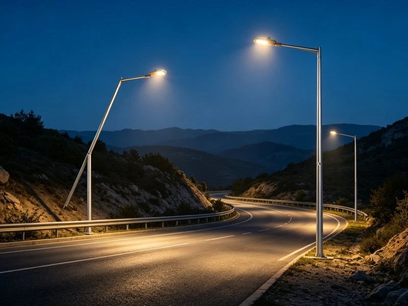 Hinged street light poles Hinged street light poles